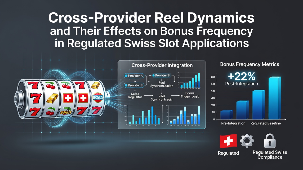Cross-provider reel dynamics visualized in a Swiss regulated slot application interface showing symbol interactions across multiple studios