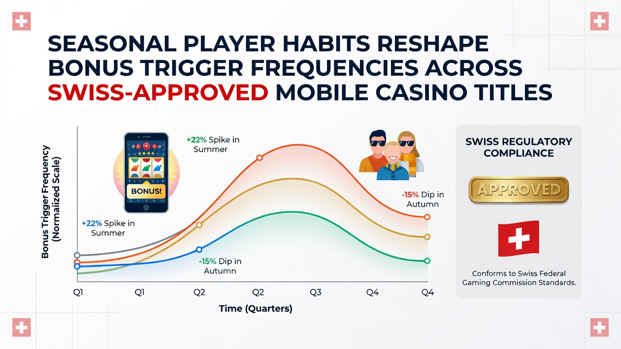 Mobile gameplay statistics showing seasonal bonus patterns in Swiss casino apps