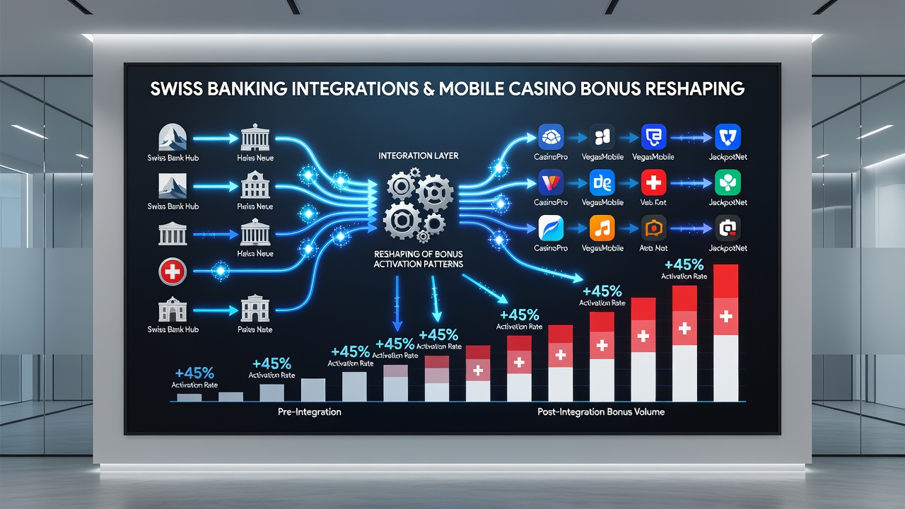 Mobile casino interface displaying integrated banking verification for bonus triggers