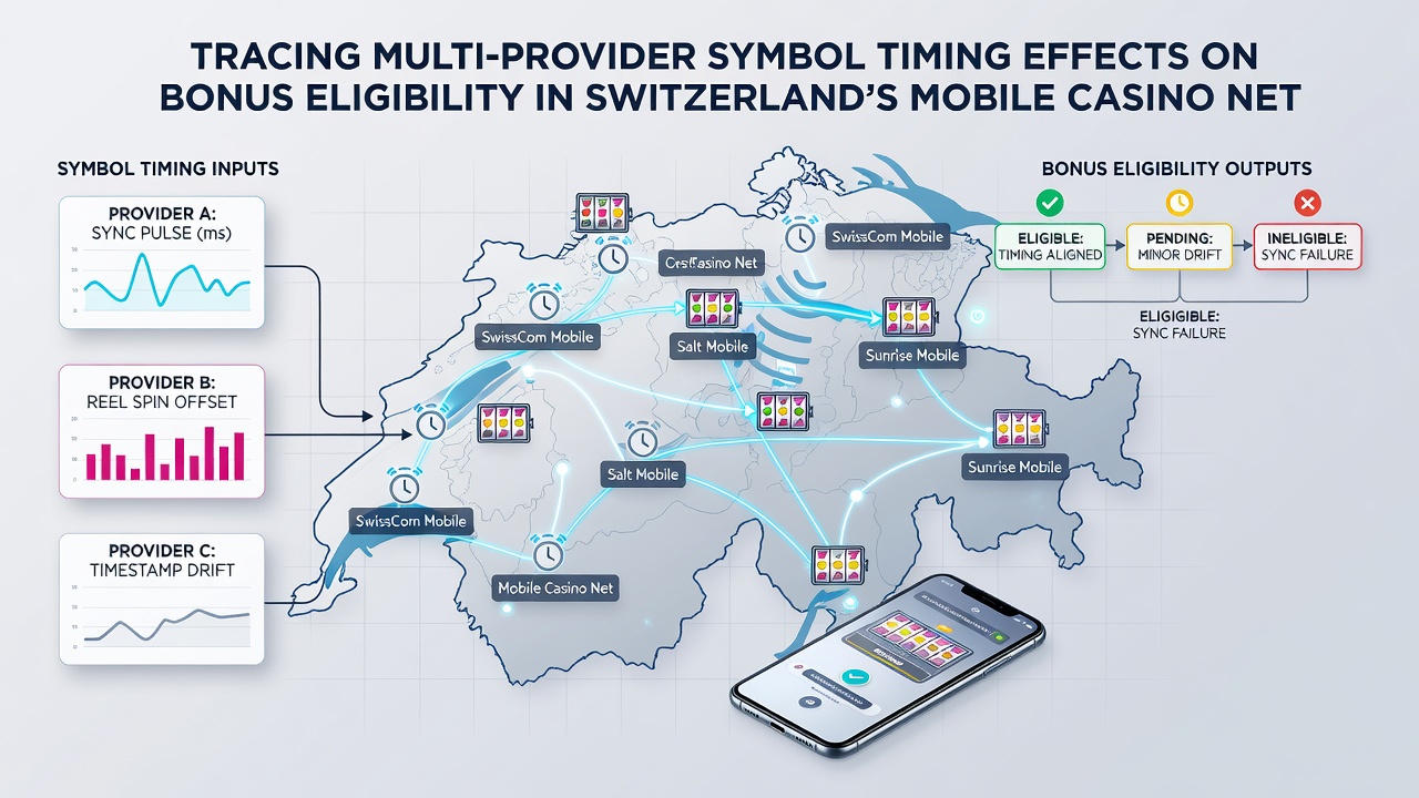 Flowchart showing how timing offsets between game studios affect bonus trigger eligibility in mobile networks